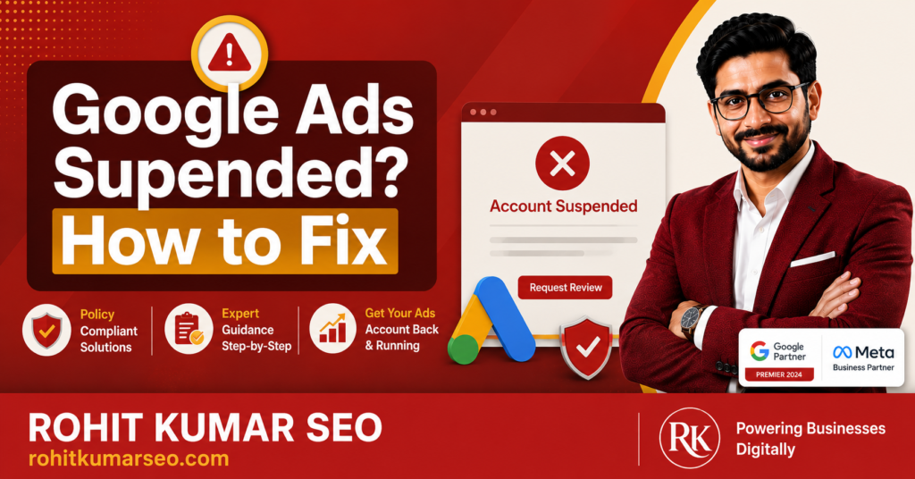 Google Ads Suspended How to Fix
