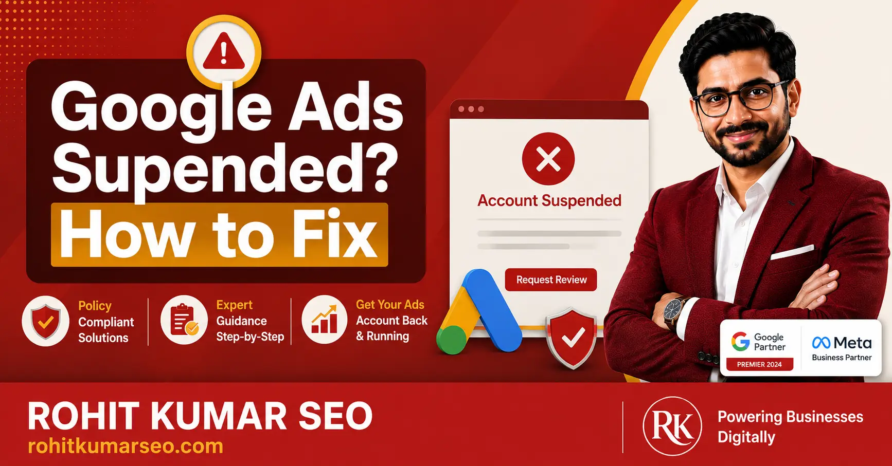 Google Ads Suspended How to Fix